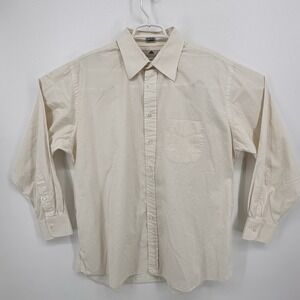 Carroll Co Beverly Hills Sea Island Style Cotto Dress Shirt Size 17 1/2 35